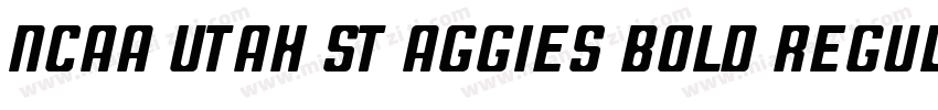 NCAA Utah St Aggies Bold Regular字体转换